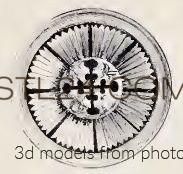 Розетки (ROSETTE_1999 -  | 3D model 3DSMAX / OBJ / STL) 3D модель для ЧПУ станка